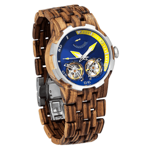 hand crafted zebra wood watch-Deals you Love