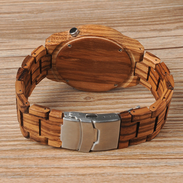 wooden quartz watch-Deals you Love