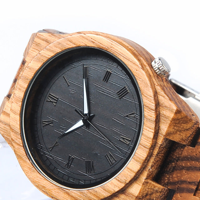 wooden quartz watch-Deals you Love