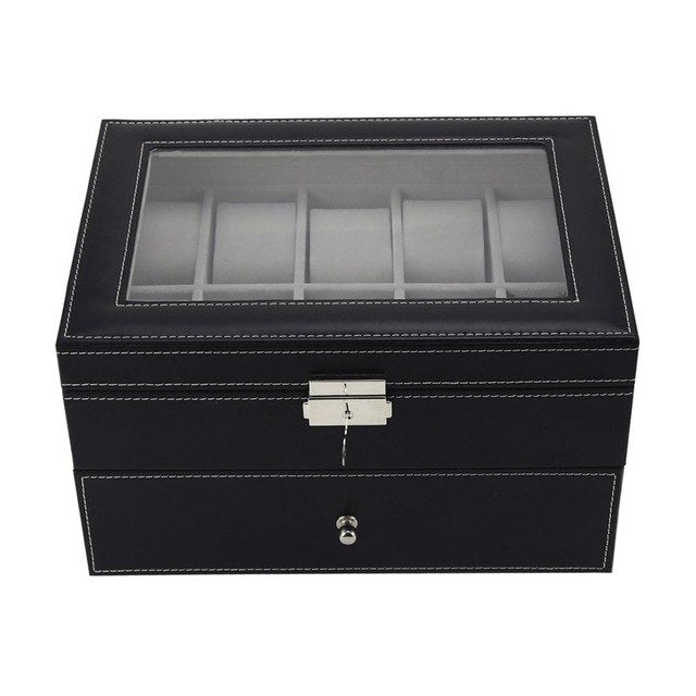 double layered watch box-Deals you Love
