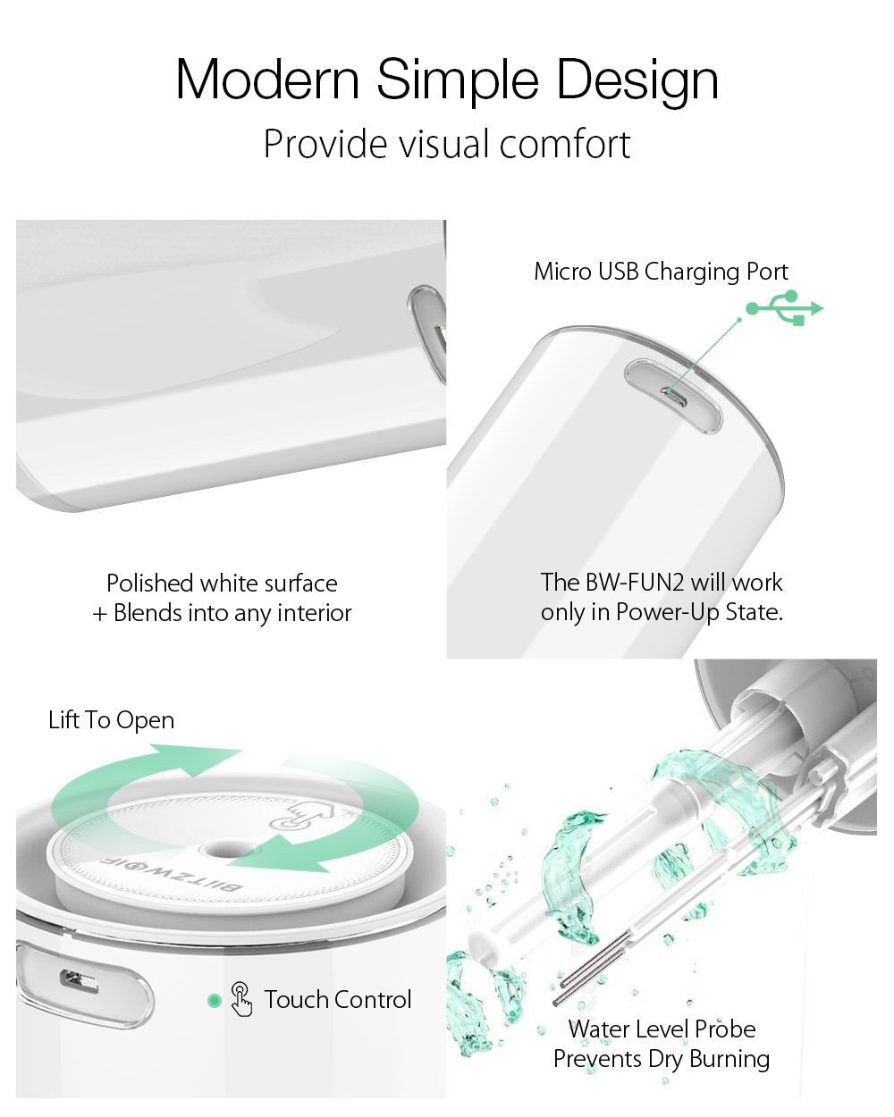 Smart Touch Control Mist Diffuser-Deals you Love